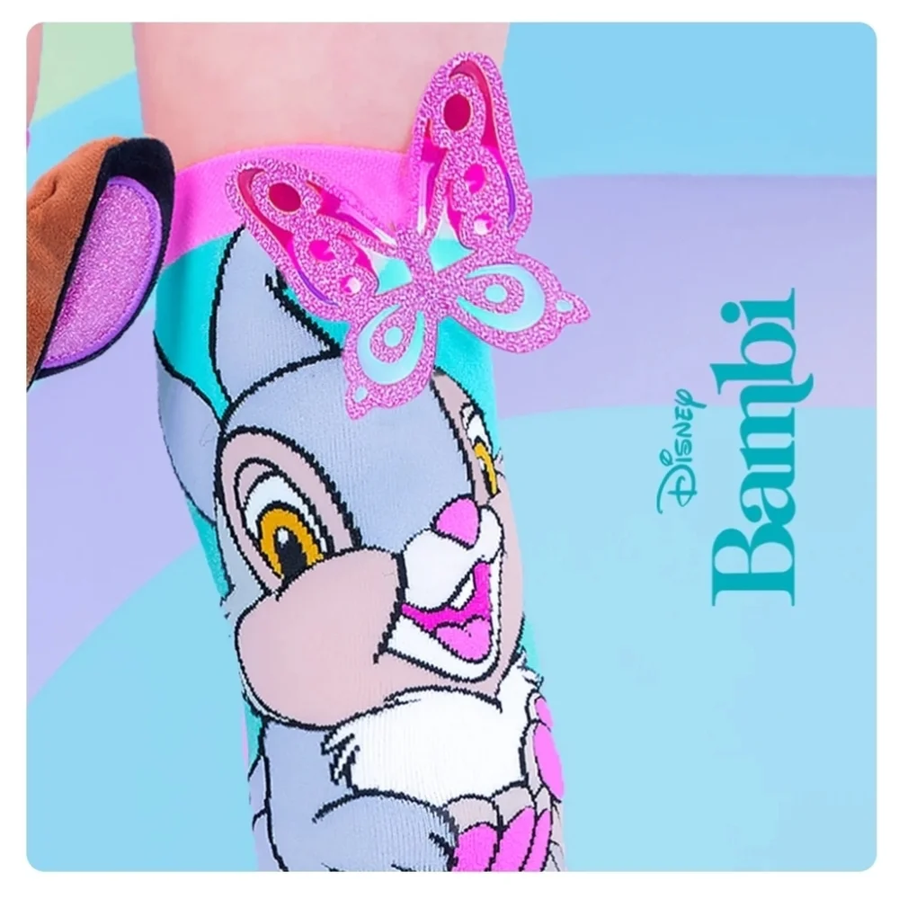 Madmia BAMBI SOCKS Toddler Socks 3D Print Fairytale Socks Ages 3-5 NEW!